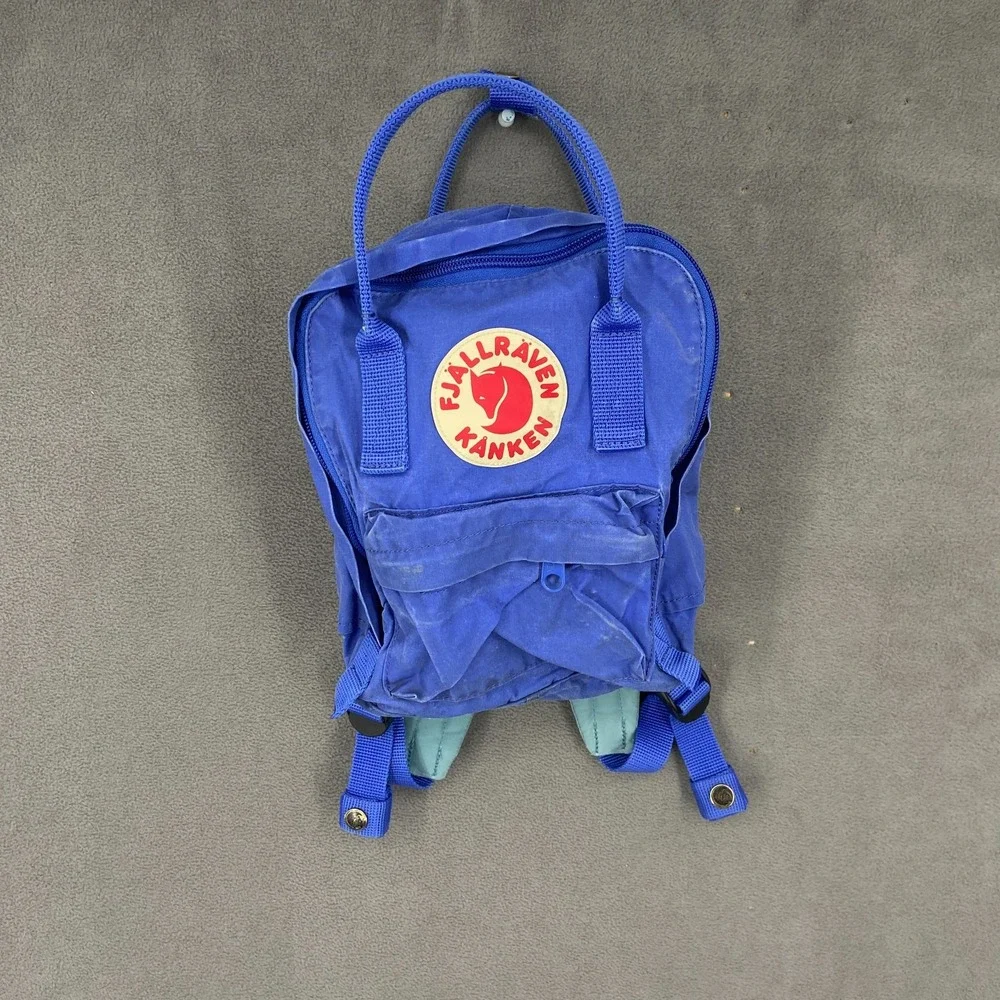 Fjallraven Kanken Mini Backpack Unisex Blue Outdoor Water Resistant Quick Drying